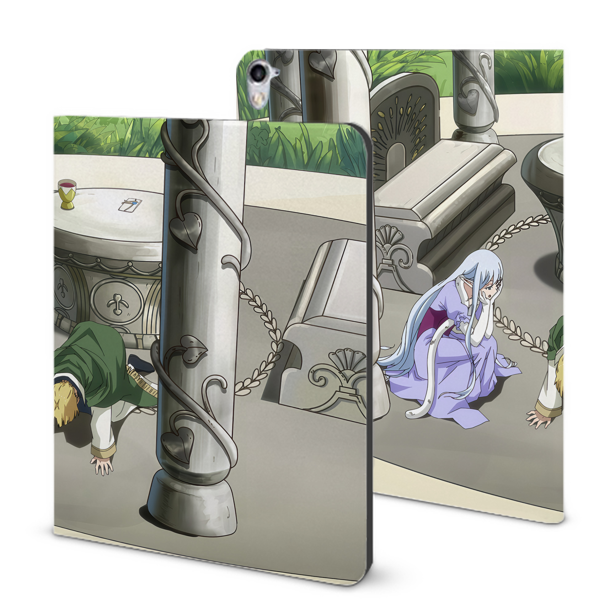 （画像用） 転スラ Regarding Reincarnated to Slime IPad ケース ブック型 PUレザー TPU 耐衝撃 軽量 薄型 ペン収納なし 全面保護 IPad 各モデル対応